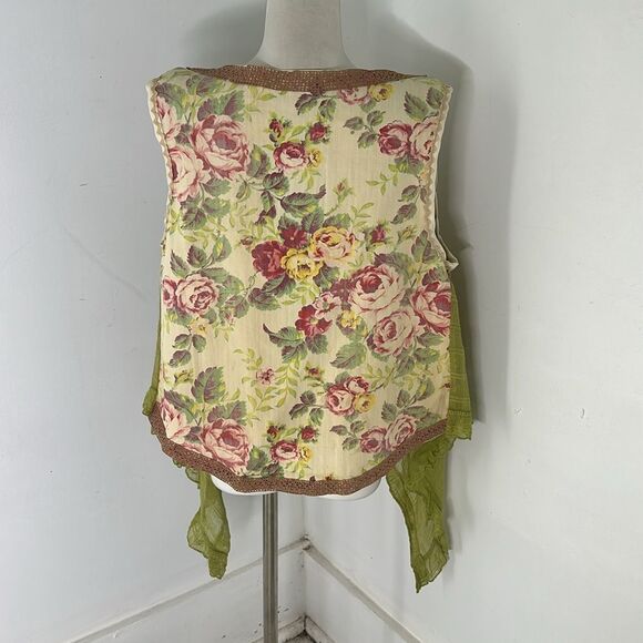 Vintage Handmade Victorian Vibes Boho Vest - Picture 2 of 6